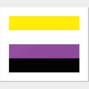 Non-Binary Pride Flag Posters and Art